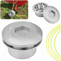Aluminum Grass Trimmer Head Grass Trimmer Mower Head for Lawn Mower Accessories for Garden Lawn Patio