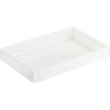 Alutec 05035 Bac en plastique convient pour contact alimentaire (l x H x P) 600 x 75 x 400 mm blanc 1 pc(s)