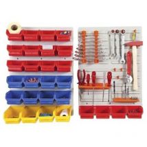 56060 Pannello portautensili a parete kit 43pz (l x a) 840 mm x 590 mm 43 Parti - Alutec