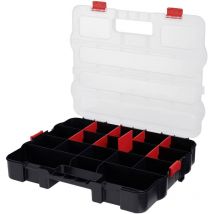 Alutec - pour l'atelier 56080 Coffret de rangement (l x h x p) 470 x 80 x 373 mm Nombre de compartiments: 18 séparations