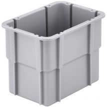 Alutec - 75210 bac de compartimentage empilable (l x l x h) 131 x 101 x 90 mm gris 1 pc(s)