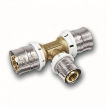 Sanha - Aluverbund Pressfitting bleifrei T-Stück Mittelabgang reduziert 32 x 3 - 26 x 3 - 32 x 3 Multikontur dvgw