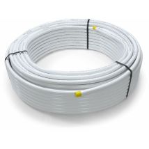 Pipetec - 50m Aluverbundrohr Mehrschichtverbundrohr 26x3 Mm Weiß