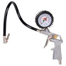 Powerplus - Pistola de hinchado con manometro powair100