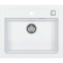 Atrox - Granit-Spüle 59x50 cm, mit Ablaufsystembedienung, arctic 1131991 - Alveus