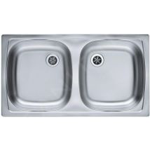 Basic - Évier 78x44 Cm, Inox 1039144 - Alveus