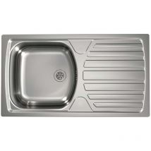 Alveus - Basic - Spüle 78x44 cm, Ablauf 6 cm, Edelstahl 1136534