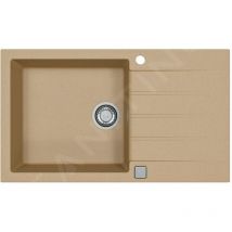 Alveus - Cadit - Évier en granit 860x500 mm, avec commande de vidage, beige 1132029