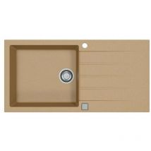Alveus Cadit - Granit-Spüle, 100x50 cm, mit Ablaufsystembedienung, beige 1140597