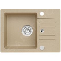 Alveus - Cortina - Évier en granit 580x420 mm, avec commande de vidage, beige 1117077