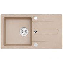 Alveus - Cortina - Évier en granit 750x420 mm, avec commande de vidage, beige 1703055