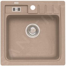 Alveus - Niagara - Évier en granit 465x465 mm, beige 1089483