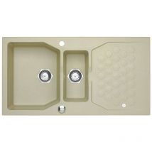 Sensual - Évier en granit, 980x520 mm, avec commande de vidage, galet 1108023 - Alveus