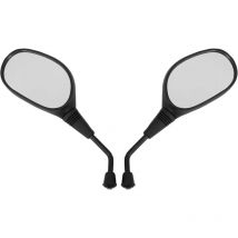 AlwaysH 10mm Side Mirrors Replacement for 50cc 70cc 90cc 110cc 125cc 150cc 200cc 250cc ATV 4 Wheeler Quad Scooter Pit Dirt Bike Moped Pack of 2
