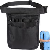 AlwaysH 1PCS Nurse Belt Bag, Adjustable Nurse Belt Bag, Nurse Utility Waist Bag, Nurse Pouch with Pockets, with Compartments, for Scissors, Gauze and