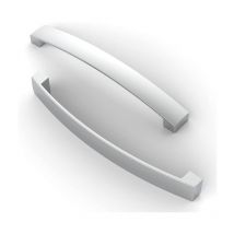 Alwaysh - 5 Pieces Furniture Handle, 160mm Hole Pitch, Kitchen Cabinet Arch Pull Handle, for Kitchen Cabinet Door, Bedroom Dresser Drawer,Chrome