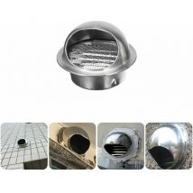 Irisfr - AlwaysH 100mm Grille Air Aerator, Outdoor Hood Smoke Exhaust Pipe Air Outlet Ventilation, Round Duct Grille Air Ventilator with Insect Net