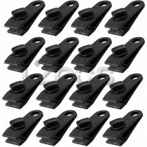 Soniatkia - shining house 12Pcs Tarp Clip Clamp, Heavy Duty Tarp Clips Set Instant Awning Clamp for Tents Tarp Caravan Garden Shade Cover, Black (12)