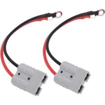 2Pcs 50A 600V Battery Connector Quick Disconnect with O-Ring 10AWG for rv Tractor Forklift - Alwaysh