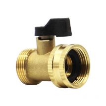 Garden Hose Quick Connector with Shut Off Valve, 25.5mm Quick Connect Fittings with Ball Valve, Easy Connect and Quick Release Adapters - Alwaysh