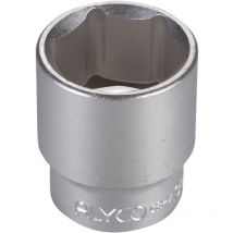 192328 - Llave de vaso 1/2' une 16507 din 3124 Cr-V cromado mate 6 caras 29 mm - Alyco