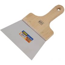 Spatule inox manche en bois 160 mm