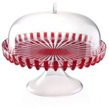 Guzzini - Alzatina con pie rojo de 31 cm