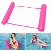 Amaca galleggiante, Galleggiante per piscina 4 in 1 Galleggiante gonfiabile Amaca galleggiante Amaca d'acqua Multi-Usage Pieghevole rosa