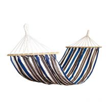 Sirius - Amaca singola in polycotton 200x80 con bastoni in legno giardino dondolo cotone