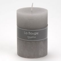 Amadeus - Bougie petit cylindre 7 x 10 cm gris (lot de 6)