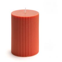 Amadeus - Bougie Strie Petit modèle terra (lot de 6)