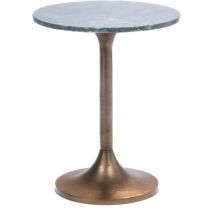 Amadeus - Bout de canapé Marbre vert 40 cm