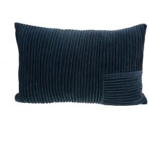Amadeus - Coussin plis en velours bleu