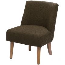 Amadeus - Fauteuil Dag bouclette kaki (lot de 2)