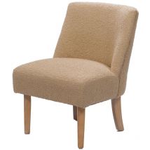 Amadeus - Fauteuil Dag bouclette sable (lot de 2)