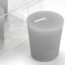 Amadeus - Lot de 4 bougies Votive 4,6 x 5,1 cm gris