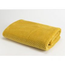 Amadeus - Plaid damier 170x240 moutarde