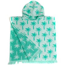 Amadeus - Poncho de plage bleu enfant 7 à 10 ans