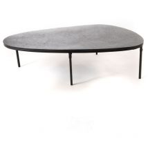 Amadeus - Table basse galet noir