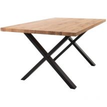 Amadeus - Table X Droit 200 cm en chêne