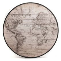 Amadeus - Toile Mappemonde ronde 70cm