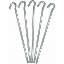 Amanka - Set 5 Piquets xl acier galvanisé 230x6mm Sardines en métal forme triangulaire avec crochet pour tentes de camping
