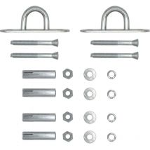 2er Set Deckenhaken + 2 Metalldübel