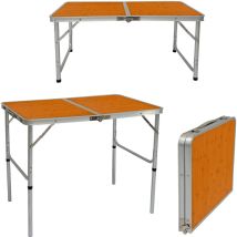 Table de Camping 90x60cm portable en aluminium 3kg pliante en mallette