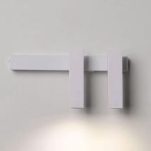 LED Applique Murale Interieur Lampe Murale Blanc Chaud , Design Simple nori Brossé pour Chambre Salon Salle de Bain