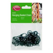 SupaGarden Hanging Basket Chain Dark Green heavy duty 21.5, 4 Strand Chain