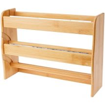 507096 - Portarotoli da Cucina Triplo, in bambù, Colore: Naturale - Ambiance Nature