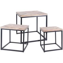 Ambiance - Side Table Set 3 pcs Teak h&s Collection