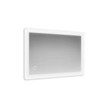 Ambient - specchio bagno retroilluminato con pellicola di sicurezza ed interruttore a sfioramento touch, dimensioni 100 x 70 cm, sensore touch
