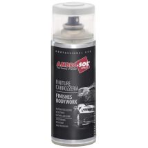 Ambro-sol - Smalto Spray Finiture Carrozzeria Finitura Fascioni Paraurti Spoilers 400 Ml - Ambrosol Grigio Chiaro Goffrato